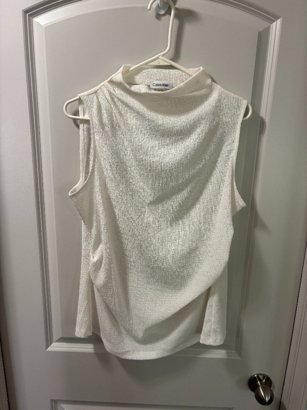 Calvin Klein High Neck Cowl Tank